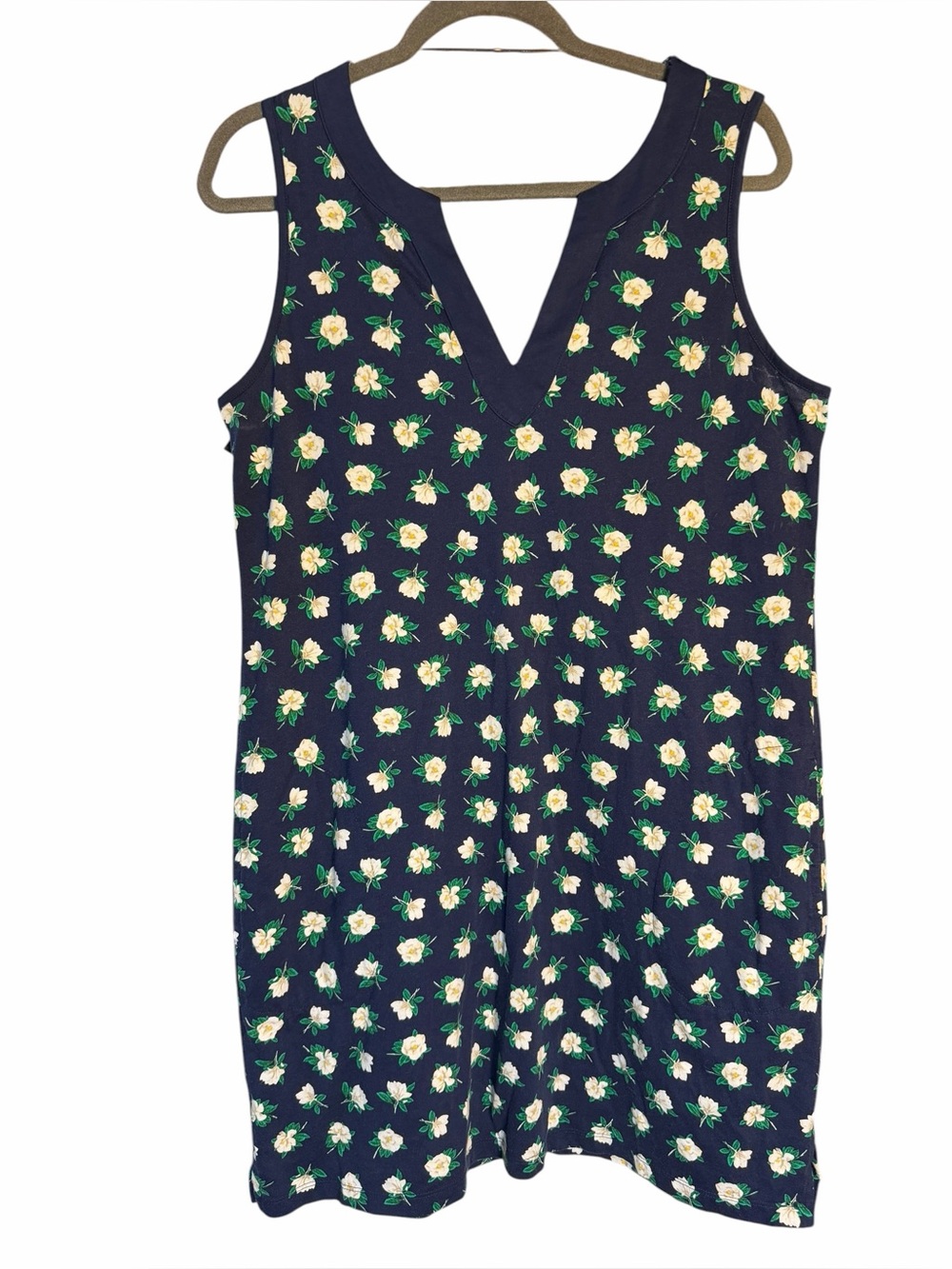 Lands End Draper James Split Neck Swim Cover Up Dress